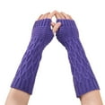 thumbnail image 2 of Ashirexll Winter Gloves Women, Fingerless Gloves for Women, Winter Solid Color Touchscreen Thick Soft Gloves for Women Everyday Use, 2 of 3