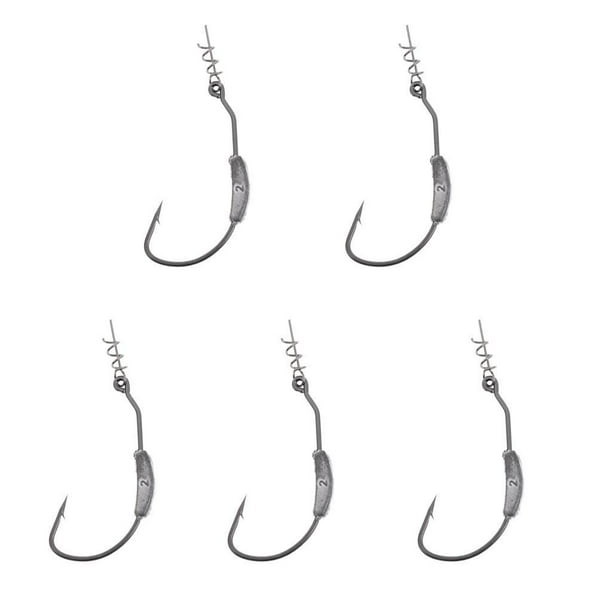 Xuanheng 10pcs Steel Weighted Swimbait Wide Fishing Hook With 2/2.5g Black 2g,2.5g