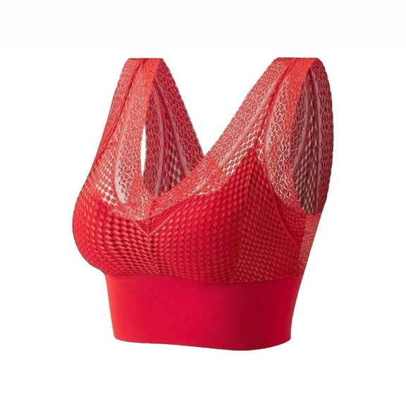REORIAFEE Women Bras Wide Strap Push up Bra Full Coverage Comfortable Lace Padded Bras with Full Back L-2XL