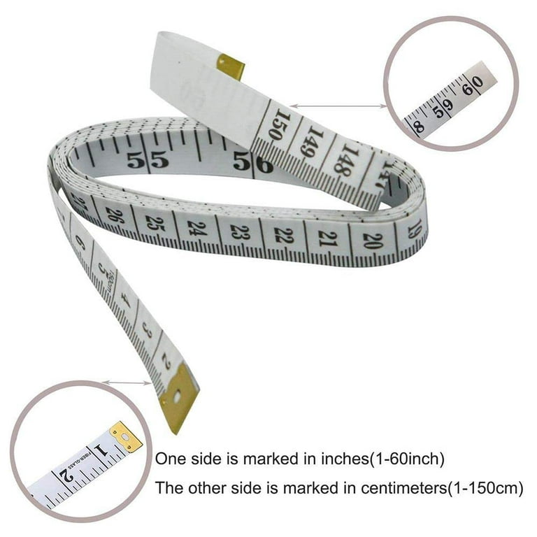 Tape Measure Body Measuring Tape, 120 Inch Soft Fabric Measuring Tape for Cloth  Measurement, Double Scale Tailor Ruler for Weight Loss Medical Measurement  Nursing Craft(5 Pack) - Yahoo Shopping