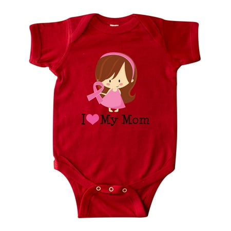 

Inktastic Breast Cancer Mom Support Gift Baby Girl Bodysuit