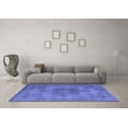 thumbnail image 3 of Ahgly Company Indoor Round Abstract Blue Modern Area Rugs, 8' Round, 3 of 4