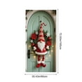 thumbnail image 3 of Christmas Gnome Door Cover 35.4x72.8in - Festive Holiday Door Curtain with Bow Tie Pattern,Easy to Install for Front Doors & Walls,Party Decoration,Standard Size for Most Doors (1Pc), 3 of 7