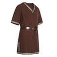 thumbnail image 2 of Ropa de hombre caballero templario renacentista Tunic caballero vikingo Guerrero pirata Top de fiesta de rol de Halloween, 2 of 4