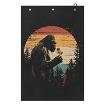 Yuyamidu Funny Gorilla Golf Towel Sunset Coral Velvet Towels Quickly Remove Sand Mud Dirt and Sweat Lightweight and Easy to Carry for Outdoor Sports