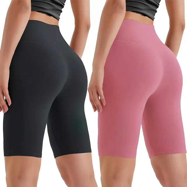 2pzs Shorts Licra Deportivo Mujer Sexy Short Yoga Gym Correr