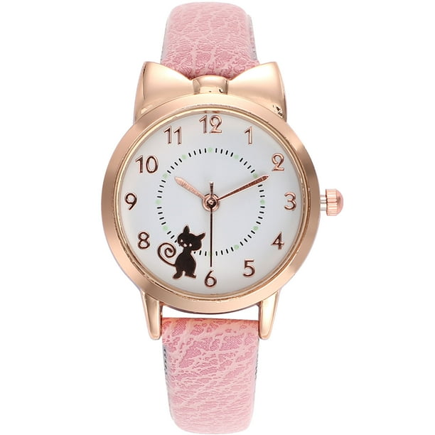 Kids leather strap watch deals