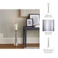 thumbnail image 6 of Elegant Glass Hurricane Candle Holder for Home Decor - Decorative Tall Pillar Candlestick Holder for Dining Room - Modern House Accent for Console Table and Living Room Decor - 34", Silver, 6 of 13