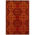 thumbnail image 6 of SAFAVIEH Wyndham Louise Medallion Wool Area Rug, Cinnamon, 2' x 3', 6 of 8