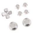 thumbnail image 4 of Botones de Metal Botones Abxy + Paletas de Pulgar Pernos de Pulgar y Cromado D-Pad para PS4 Dualshock 4 Controlador Mod Kit Plata, 4 of 8