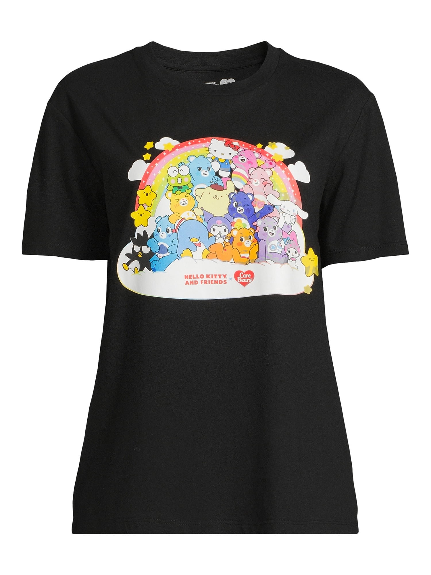 Hello Kitty and Friends X Care Bears Women's Graphic Print T-Shirt, Sizes XS-3XL