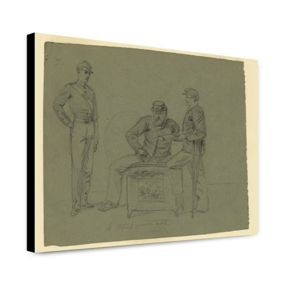 Canvas Print: A Street Contrast, circa 1860