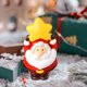 thumbnail image 4 of Fiudx Ofertas y liquidaciones Adornos de nieve para paisajismo en miniatura de Papá Noel Adornos de madera brasileña para coche, 4 of 6