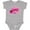 AC-Heather Grey, variant on Girls Pink Airplane Pilot Girls Baby Bodysuit