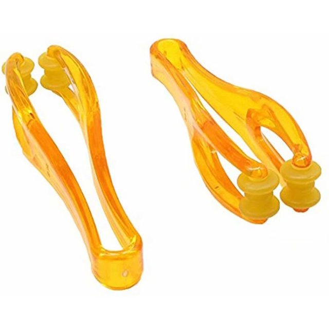 Finger Massager Hand Handheld Blood Circulation Tool Stress Relief Plastic Care Relax Double Rubber Roller Massage(2-Pack)