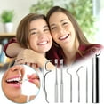 thumbnail image 2 of ACDANC 2026 New Stainless Steel Toothpick Set 5/7/9 Pcs Reusable Metal Toothpicks Cleaning Kit with Holder Stains Remover Dental Tool Teeth Cleaning Tools for Outdoor Picnic Camping Traveling (7Pcs), 2 of 7