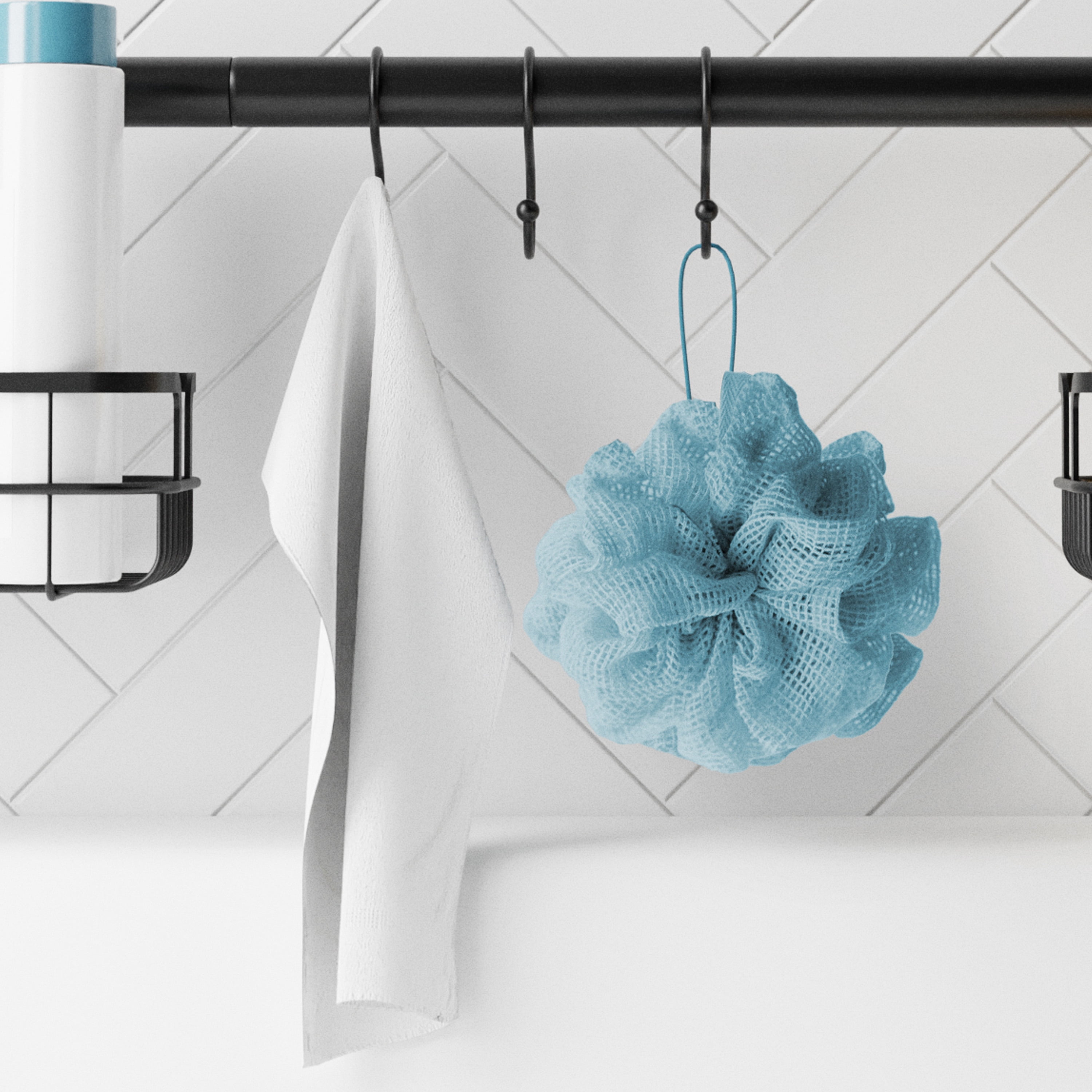 Zenna Home Steel Shower Caddy or Organizer for Bath, Pantry, Closet, Adjusts 26" - 76", Matte Black