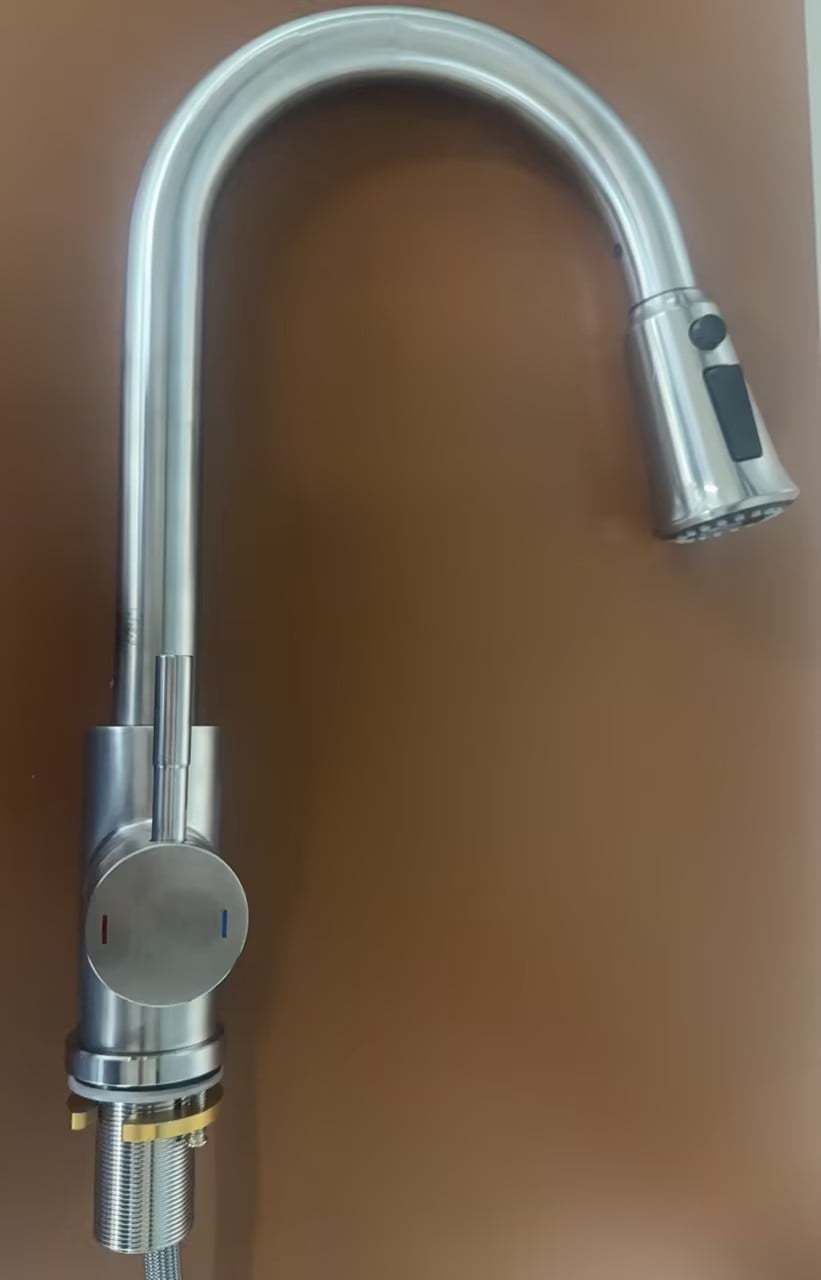 VOMI High Arc Stainless Steel Kitchen Faucet