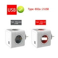 thumbnail image 3 of Multi Power Strip Cube Multiple Extension Socket With 4 16A 3680W Adapter With 2 Usb For Home Office, 3 of 7