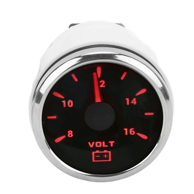 Voltímetro de barco indicación de puntero indicador de voltaje de Marines 8-16V Universal 52mm para vehículos recreativos para yates ANGGREK Otros