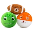 thumbnail image 1 of Juego de pelotas deportivas de felpa VangeBow para niños de 1 a 3 años, 3 unidades, 1 of 9