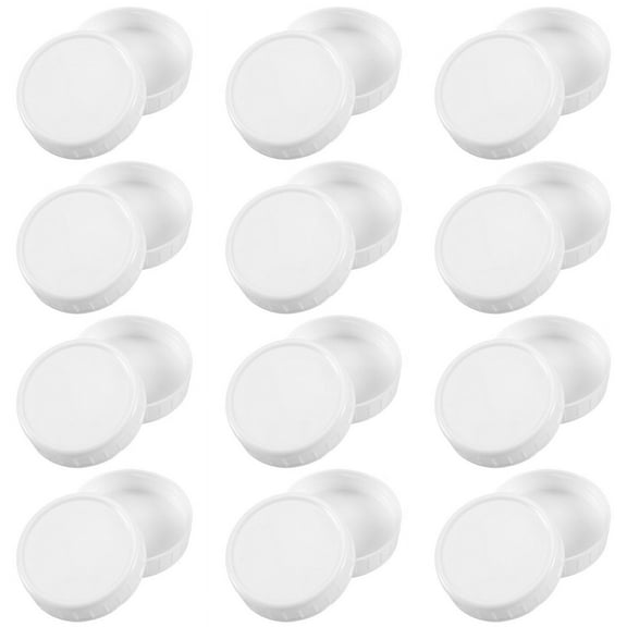 Regular Mouth Lids for Jar Plastic Storage Caps Canning Jars and More, Standard, Dia 70mm