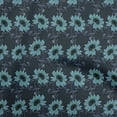 thumbnail image 1 of oneOone Polyester Spandex Turquoise Blue Fabric Floral Craft Projects Decor Fabric Printed By The Yard 56 Inch Wide, 1 of 4