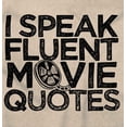 thumbnail image 2 of I Speak Fluent Movie Quotes Novelty Plus Size Crewneck Graphic Tee Shirt Brisco Brands 3X, 2 of 4