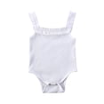 thumbnail image 1 of Bébé bébé Filles Licol Romper Solide Camisole Sans Manches Bodysuits une Pièce, 1 of 5