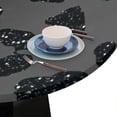 thumbnail image 6 of Round Tablecloths with Elastic Edge Leopard Animal Purple Skin Fitted Round Table Cloth Small Wipeable Washable Circle Table Covers for Dinner Patio Party Indoor Outdoor Kitchen Decor (Fit 40-44 In), 6 of 6