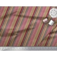 thumbnail image 3 of Soimoi Brown Rayon Fabric Vertical Stripe Fabric Prints By Yard 42 Inch Wide, 3 of 3