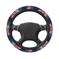 thumbnail image 5 of Cauagu Mallard Duck With American Flag Print Car Steering Wheel Cover - Universal Car Accessory for Diverse Cars for Steering Wheel with a Diameter of 14.5"-15", 5 of 7