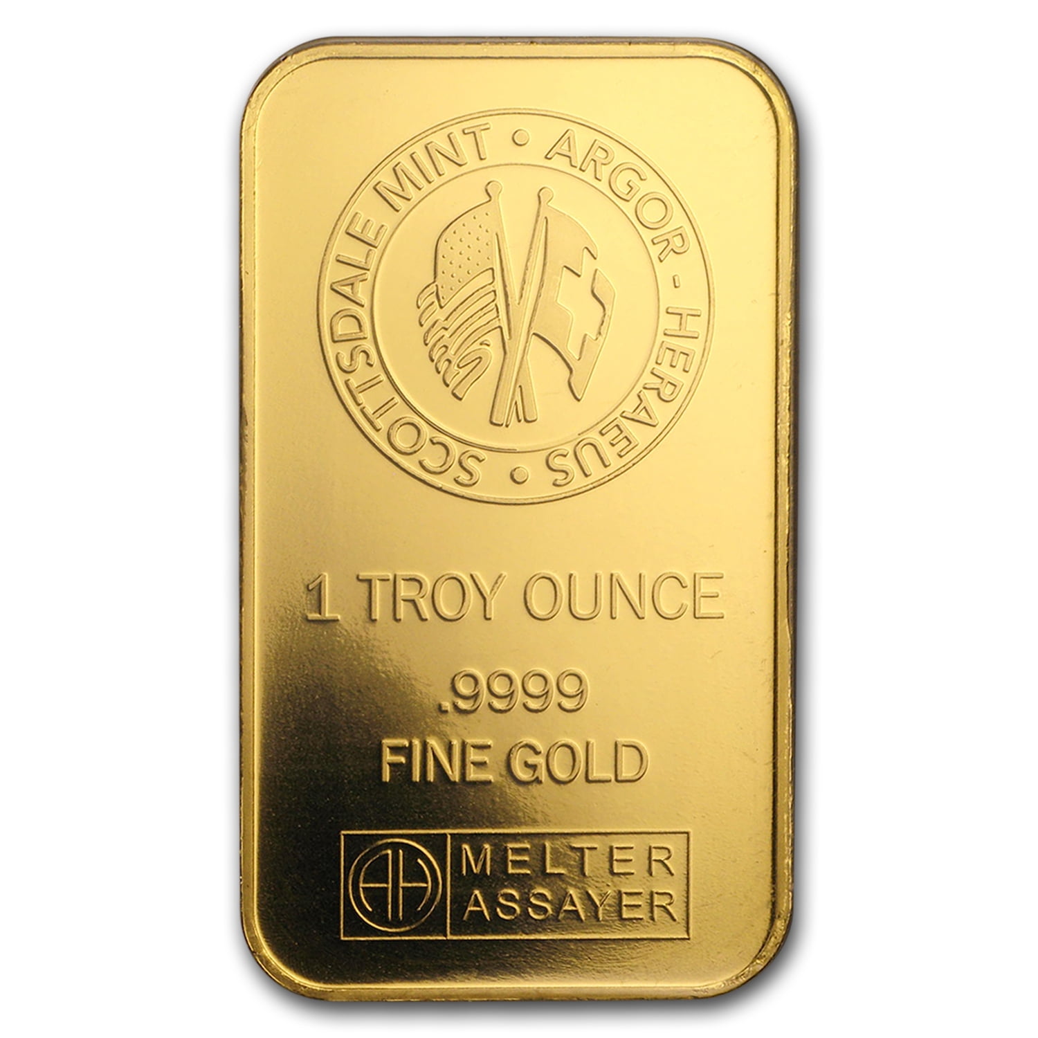 Buy Scottsdale Gold Lion 1 oz .9999 Gold Cast Bar fine silver