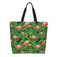 thumbnail image 1 of Balery Flamingo Bolsa Tote Estilo Estético con Cremalleras, Bolsa de Hombro, Bolsa de Compras Grande y Plegable, 1 of 8