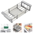 thumbnail image 5 of 2026 Extend Kitchen Drain Basket With Adjustable Boom Stainless Retractable Rack Portable Multi Functional Extender Basket For Vegetables And Dishes, 5 of 9