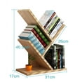 thumbnail image 2 of Bibliothèque Structure Branche d'Arbre Unique, Finition Rustique Design Moderne pour Gain de Place, Érable Blanc, 2 of 5