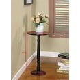 thumbnail image 3 of Black Wood 14-Inch Round Accent Side Plant Stand Display Table, 3 of 3