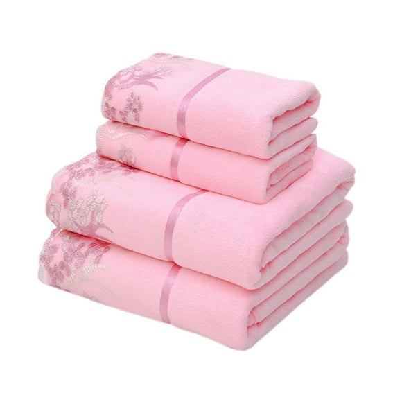2 Pcs Bath Towels Face Towel Set Hand Face Towel Quick Drying Towels for Lovers