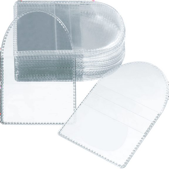 100Pcs Single Pocket Coin Flip, 2Inch Individual Clear Plastic Sleeves Holders Holder Small