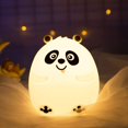 thumbnail image 1 of Cute Panda Light Up Animal Night Light para niños, lámpara de niño que cambia de color con pilas, oso de silicona, guardería, bebé, luz nocturna para niños, regalos de cumpleaños Sincero  Hogar, 1 of 7