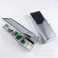thumbnail image 1 of Miangastore 2pcs Metal Pills Case Compartment Medicine Container Portable Rectangle Monthly Case For Pocket Purse Metal Beads Organizer, 1 of 8
