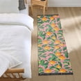 thumbnail image 3 of Yayeee Runner Rug for Bedroom 2'x6' Machine Washable Hallway Non Slip Mat, Pink Oranges, 3 of 8