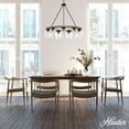 thumbnail image 3 of Hunter - Devon Park 9-light Onyx Bengal, Large Chandelier, Dimmable, Rustic Style, Wagon Wheel Shaped, for Bedrooms, Dining, Living Rooms - 19245, 3 of 9