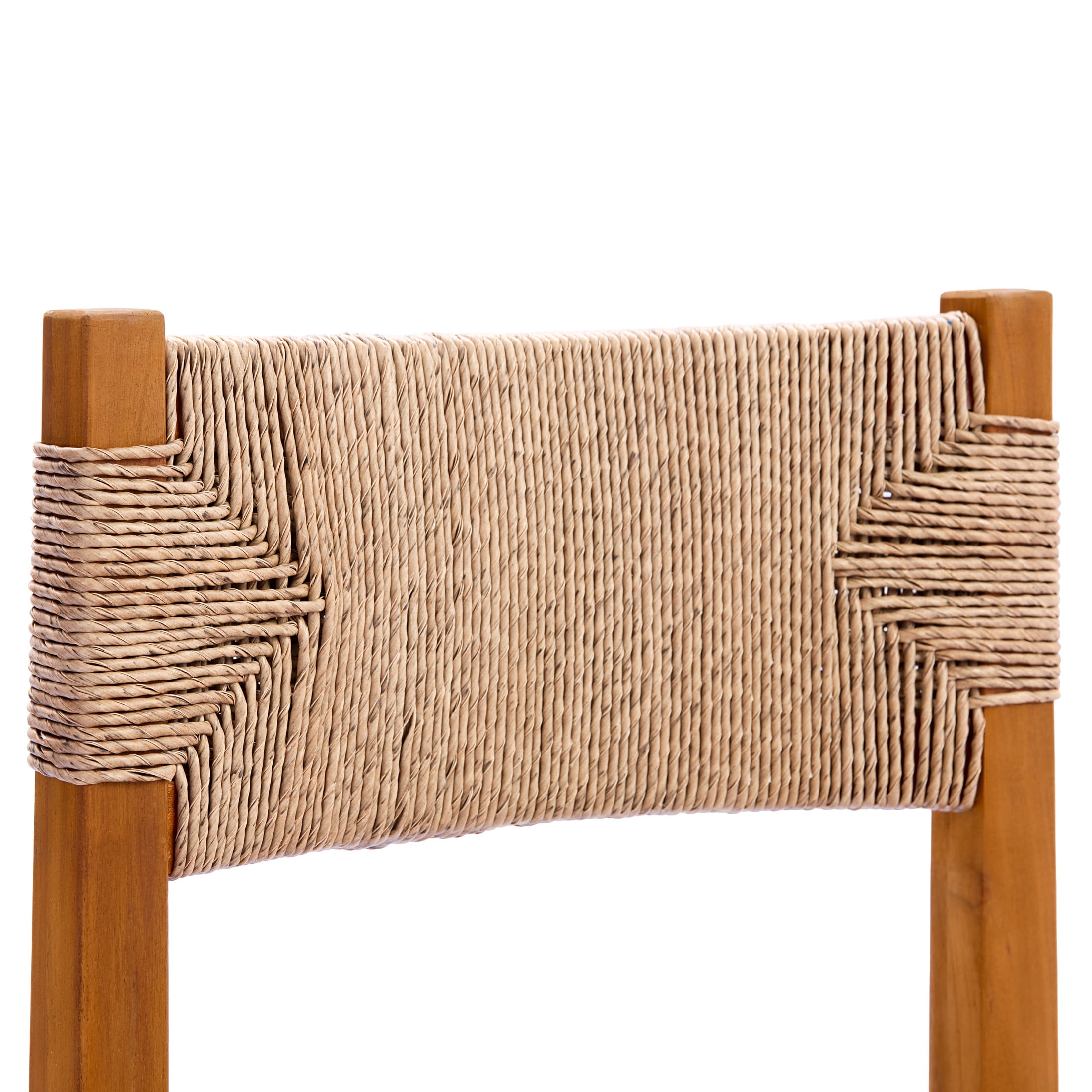 Christopher Knight Home 7-Piece Outdoor Wood Dining Set, 68.5" Teak Table and Light Brown Wicker Chairs