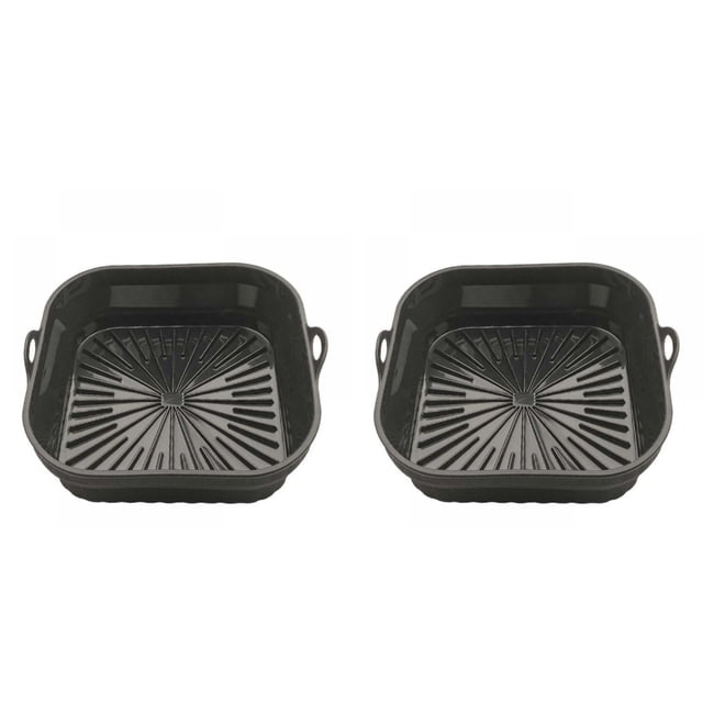 YWIYIUD 2PCS Reusable AirFryer Liners Durable SquareShaped AirFryer PotBasket Portable and NonStick Liner Replacement Accessories Sustainable for Cooking and Baking