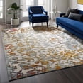 thumbnail image 3 of Modern Contemporary Urban Living Lounge Room, Indoor and Outdoor Area Rug Runner Floor Carpet, Distressed Vintage Style, Fabric, Multi Blue, 3 of 8