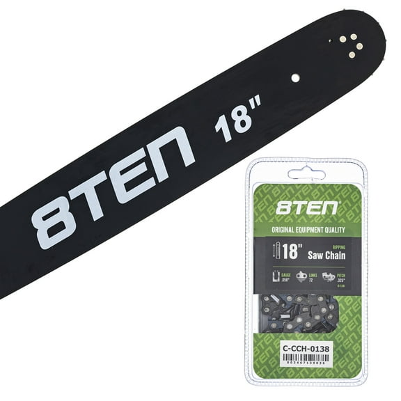 8TEN 18" Chainsaw Bar & Chain .058 13/40 72DL for Husqvarna Homelite MK1010398