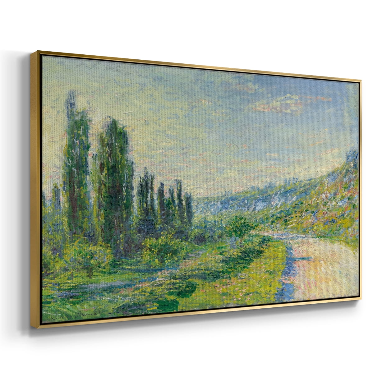 Vintage Landscape-CIV By Wexford Home Framed in Gold Wood Gallery Wrapped Canvas 17 in. x 25 in.