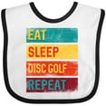 thumbnail image 3 of Inktastic Disc Golfer Eat Sleep Disc Golf Repeat Boys or Girls Baby Bib, 3 of 4