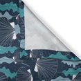 thumbnail image 3 of Ambesonne Nautical Kitchen Curtains, Seashells and Sea Leaves, 55"x39", Dark Seafoam and Sea Blue, 3 of 3